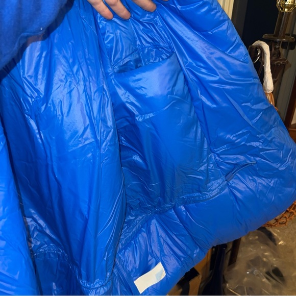 NWT Yeezy x Gap round puffer puffy blue jacket coat unisex men women medium - Picture 5 of 8